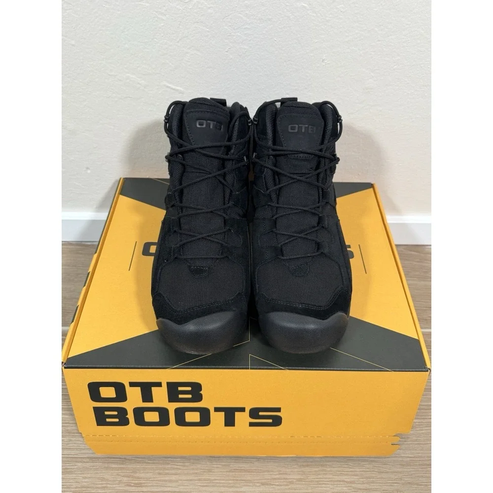 OTB Boots Mens Size 12 Black Waterproof Rugged Tactical‎ Incline Mid WP Boots